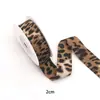 Nuevo Tejido de Sarja de Doble Cara Estampado de Leopardo Patrón de Leche Lazo Hecho a Mano Cinta Materiales para Manualidades Sombrero de Paja Accesorios de Cinta