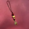Lanyard para Teléfono de Calabaza Antigua Chapado en Oro Cadena Corta para Teléfono Colgante Llavero Seguro Colgante para Hombres y Mujeres