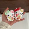 Atacado rede vermelha explosões boneca de gesso branco cru pintado tridimensional manual diy coloração barraca feira noturna moda