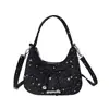 Bolsa Transfronteriza 2026 Nueva Dulce y Linda para Mujer con Lazo, Bolso Cruzado Pequeño, Estilo de Nicho, Bolso Tipo Dumpling de Gama Alta, Bolso de Hombro