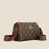 Bolso de hombro con textura PU estampado transfronterizo para mujer, nuevo diseño de moda, bolso tipo almohada Boston, bolso cruzado de diseño nicho