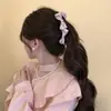 Presilha banana versátil para primavera e verão, suave e elegante, presilha de garra grande para cabelos grossos, presilha horizontal para coques na nuca, acessório de cabelo