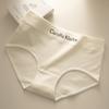 Ropa interior de algodón de tiro medio estilo deportivo para niñas Calzones de algodón transpirable 5A antibacterianos que levantan la cadera cómodos para mujer