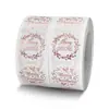 Nuevo Rollo de Pegatinas Navideñas Color Oro Rosa Caliente Pegatinas de Decoración para Regalos de Navidad