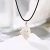 Fabricante de Joyería Zhuhang Venta al por Mayor Colgante Barroco de Piedra Natural Collar de Cuarzo Rosa Joyería Venta Caliente Transfronteriza