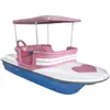 Bote de Pedales Turístico Parque de Pies Auto-Bote Fibra de Vidrio Drenaje de Agua Juego de Pedales Bote de Choque Área Escénica Bote de Crucero Metabo