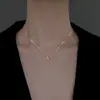 Collar de Corazón Combinable de Alto Nivel Lujo Ligero Diseño de Nicho Cadena para Clavícula Mujer 2024 Nuevas Explosiones Regalo para Novia