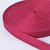Fita de Poliéster-Algodão de Trama Simples para Mochila Cinto Elástico de Yoga Cós Bolsa de Lona Portátil Tecelagem de Amarração para Acessório de Roupa de Algodão