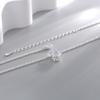 Collar de Plata S925 Río de Estrellas Brillante Espumoso Niña de Alta Gama Colgante de Zircón de Seis Garras Collar de Coliflor Joyería