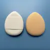 Esponja de MaquiagemCompacta Tamanho Polegar, Esponja de Maquiagem para Corretivo e Fixação, Esponja Air Cushion Marshmallow, Tamanho Mini