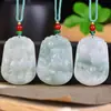Colgantes de Jade Natural de Seda Dorada Jade de Tianshan Doce Signos del Zodiaco Placa de Jade Serpiente del Zodiaco Santo Patrón Colgante de Jade