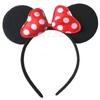 Día del Niño Diadema de Cabeza de Mickey y Minnie Performance de Fiesta Orejas de Mickey Mouse Adorno para la Cabeza Guantes Set de Nariz de Payaso