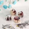 Piedras de Zirconia Sintética con Garras Transfronterizas, Piedras de Cristal de Alto Brillo de Lujo Ligero, Piedras Cosidas a Mano para Vestidos de Novia y Materiales de Bricolaje