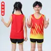 Traje de Atletismo para Estudiantes de Primaria para Hombres y Mujeres, Ropa de Entrenamiento Deportivo para Estudiantes, Chaleco, Ropa Deportiva de Competición, Carrera de Maratón, Secado Rápido
