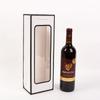 Atacado Novo Cartão Branco Cor Única Janela Saco para Vinho Portátil Saco para Vinho Papel Kraft Saco de Embalagem para Vinho Tinto Saco de Presente