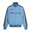 Nanxia Spring Estilo Gótico Americano Estampado de Letras Chaqueta con Cuello Alto Unisex Tendencia Ins Ropa Exterior Casual Tendencia