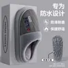Pantuflas de algodón para hombre talla grande para otoño e invierno 2026 nuevo modelo para interior del hogar cálidas antideslizantes impermeables de PU algodón pantuflas para hombre