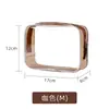 Bolsa de aseo de PVC Bolsa de cosméticos transparente Bolsa de almacenamiento portátil Bolsa de aseo de viaje de gran capacidad Impermeable de alta gama