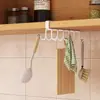 Estante de almacenamiento para tazas de cocina sin perforaciones para el hogar, estante para tazas de agua, estante para gabinete, gancho para colgar, organizador de almacenamiento