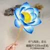 Abanico de Estilo Chino con Temática de Loto, Abanico Cultural y Creativo con Caligrafía China, Abanico Redondo en Blanco Estilo Antiguo, Abanico Redondo Espesado de Loto, Abanico Creativo con Pintura Tradicional China