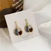 Pendientes de Madera Largos Negros con Borlas Retro Trendy Europeos y Americanos Estilo Bohemio Pendientes de Borlas Joyería al por Mayor para Mujeres