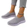 Nuevos zapatos de punto cruzado para comercio exterior, zapatillas deportivas casuales para mujer 2025, zapatos de malla de verano, zapatos transpirables antideslizantes