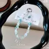 Cadena de Teléfono de Cristal Hecha a Mano Correa Corta de Muñeca con Cuentas Colgante Accesorio para Bolso Correa para Funda de Teléfono Venta al por Mayor