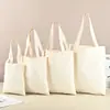 Bolsa de Lona Personalizada DIY Off-White Bolsa Promocional Publicitária Sacola Tote de Algodão Sacola de Compras Lisa Bolsa de Ombro Única de Lona Personalizada