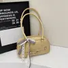 Bolsa de Ombro Grande Capacidade Nova Tendência Retro Verão 2025 Moda Casual Portátil Bolsa de Boliche Bolsa Feminina