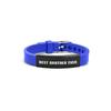 Pulsera de Silicona Correa de Reloj de Silicona Transfronteriza Europea y Americana Letras de Acero Inoxidable Buenos Hermanos y Amigos Regalos de Vacaciones Accesorios de Mano Populares