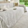 Tela de funda de sofá texturizada minimalista, mitad terciopelo, engrosada para otoño e invierno, adecuada para salas de estar y apartamentos de alquiler, cobertura total