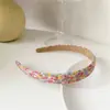 Moda Fresca y Artística Estilo Coreano Dulce y Femenina Patrón de Príncipe de Gales Zapatillas de Caña Alta Diadema Diadema Ancha