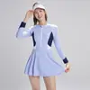 Nuevo traje de baño de una pieza con falda para mujer, que cubre la barriga, adelgazante, simple, de manga larga, conservador, para pecho pequeño, push up, traje de baño para aguas termales
