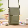 Bolsa de Celular com Tela Sensível ao Toque para Mulheres, Bolsa Transversal Pequena Popular de 2025 para Levar um Celular, Carteira da Moda, Estilo Vertical