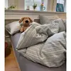 Juego de ropa de cama de cuatro piezas de algodón lavado, modelo nuevo 2026, sábanas para cama de dormitorio, sábana bajera, funda de edredón, juego de tres piezas 4