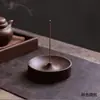 Nuevo soporte de madera estilo Zen para incienso para uso doméstico, quemador de incienso redondo para ceremonia del té, base para incienso, soporte de madera de agarwood para uso doméstico