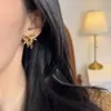 Pendientes de Fuegos Artificiales con Perlas Maillard Otoño e Invierno 2025 Nuevos Pendientes Populares para Mujeres de Nicho