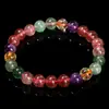 Pulsera de Turmalina Arcoíris Natural de Forma Libre, Turmalina Multicolor, Regalo de Nicho para Niñas, Para el Trayecto Diario, Regalo para Mejor Amiga, Pulsera Lista para Usar, Fuente de Suministro