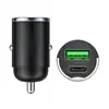 Carregador de Carro Super Rápido com Aba Mini Metalico para Carros Apple e Huawei e Celulares com Alta Potência