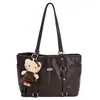 Bolsa de Gran Capacidad para Mujer en Otoño, Versátil Bolso Cruzado de Hombro Único Nueva Moda 2025, Bolso Tote tipo Satchel Texturizado para Commuter