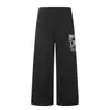Calça de Moletom Esportiva Fengmei com Estampa de Letras Americanas para Homens e Mulheres, Solta, Fluida, Emagrecedora, Street Dance, Perna Larga, Perna Reta, Calça Casual