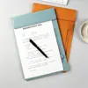 Bloco de notas A4, bloco de documentos, prancheta de arquivo em couro PU, material de escritório para hotel, pasta de conferência, atacado, magnético, personalizável