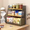 Estante de almacenamiento de escritorio, almacenamiento de mesa, estante para snacks, portavasos, estante de especias para cocina, aparador, caja de almacenamiento de mesa