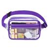 Riñonera Transparente de PVC de Venta Caliente Transfronteriza Riñonera Deportiva Impermeable Creativa para Exteriores Bolsa de Aseo Bolsa de Almacenamiento Portátil Visual