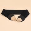 Venta al por mayor de fábrica cinturón elástico para damas cuatro estaciones hebilla decorativa sello de cintura vestido plumífero cinturón ancho