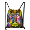 Novo Balde Selvagem Desenho Animado Portátil Basquete Preto Poliéster Cordão Aba Bolso Calças Produtos Grande Capacidade Cordão Atacado Quente