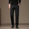 Calça Casual de Negócios Cor Sólida Outono Masculina 2026 Nova Calça de Barra Reta de Alta Qualidade Solta Elástica Tamanho Grande Calça Masculina para Meia-Idade