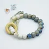 Colección de Cuentas Jingdezhen Cuentas Budistas Pulsera de Cerámica Popular Nuevo Estilo Chino Fresco y Sencillo Estilo Nacional Tejido Puramente Hecho a Mano