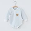 Ropa de Pedo de Bebé Algodón Puro Primavera y Otoño Mameluco Cálido Ropa para Escalar Haggit Triangular de Bebé Recién Nacido Ropa de Invierno para Recién Nacido