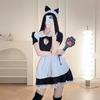 Lingerie Sexy Desejo Puro Uniforme de Empregada Cosplay Uniforme de Empregada Renda Tentações conjunto